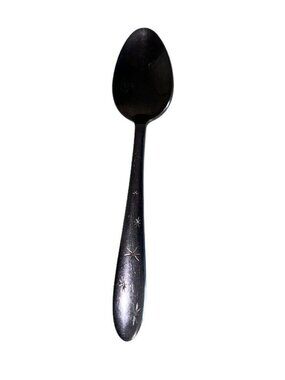 Vintage MCM Marcrest Atomic Starburst 7.25” Spoon Made In USA Stainless Steel